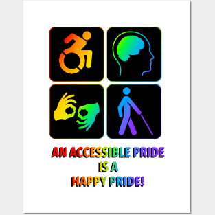 An accessible Pride is a happy Pride! Posters and Art